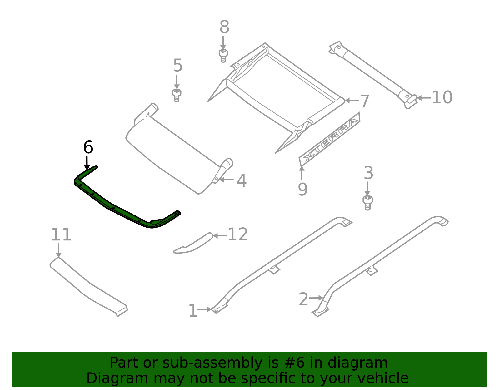 73163-7Z811 - Air Deflector Seal 2002-2004 Nissan Xterra | Official ...