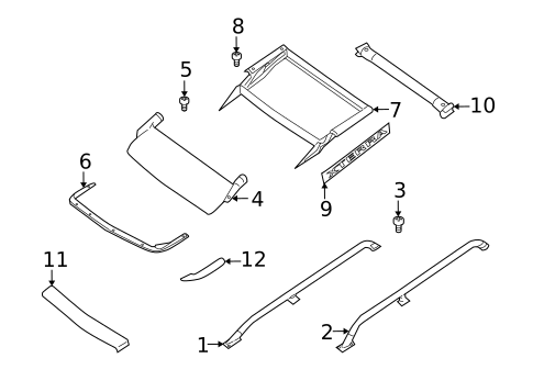 Luggage Carrier for 2000 Nissan Xterra #0