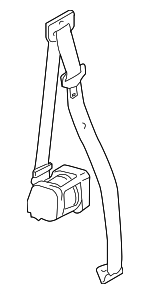 EVL501020PMA - Electrical: Belt &amp; Retractor for Land Rover: LR3 Image