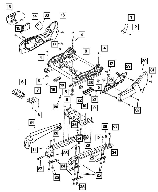 5KD26XDVAA - Interior Trim: Seat Adjuster Shield for Mopar Image