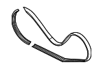 6M260849L - Cooling System: Serpentine Belt for Audi Image