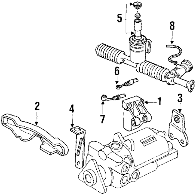 35145515B - Steering: Mount Bracket for Audi Image