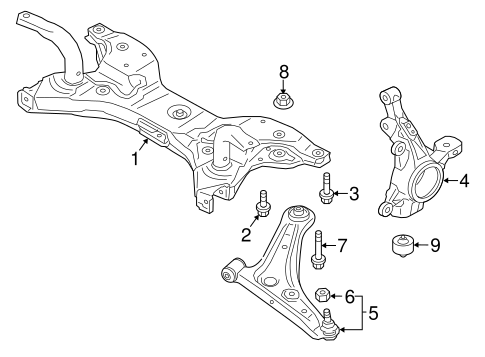 Suspension Components for 2023 Mitsubishi Mirage G4 | OEM