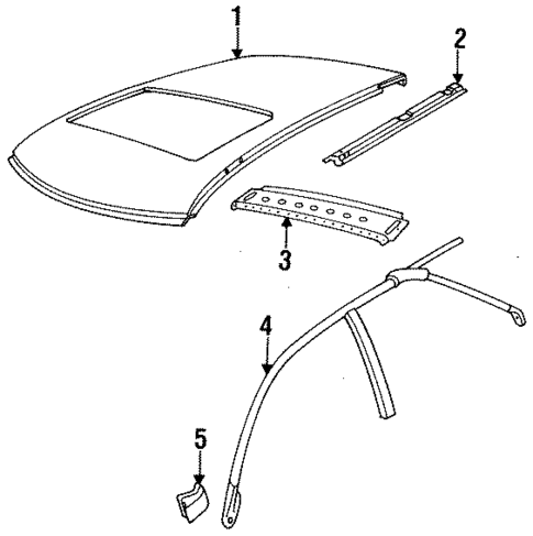 Roof & Components for 1998 Saab 900 #0