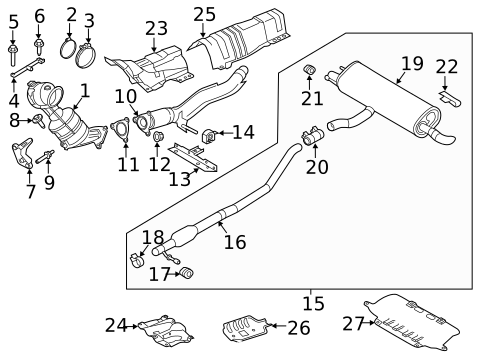 Exhaust Components for 2018 Land Rover Range Rover Evoque #0