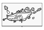 260101AA0A - Electrical: Headlamp Assembly for Nissan Image
