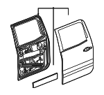 84938621 - : Door Shell for Chevrolet: Silverado 2500 HD, Silverado 3500 HD Image