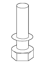 1125406166B - Body: Front Cover Bolt for Kia: Amanti, Forte, Forte5, K900, Niro, Niro EV, Optima, Rio, Rio5, Rondo, Sedona, Sorento, Soul, Spectra, Spectra5, Sportage, Stinger Image