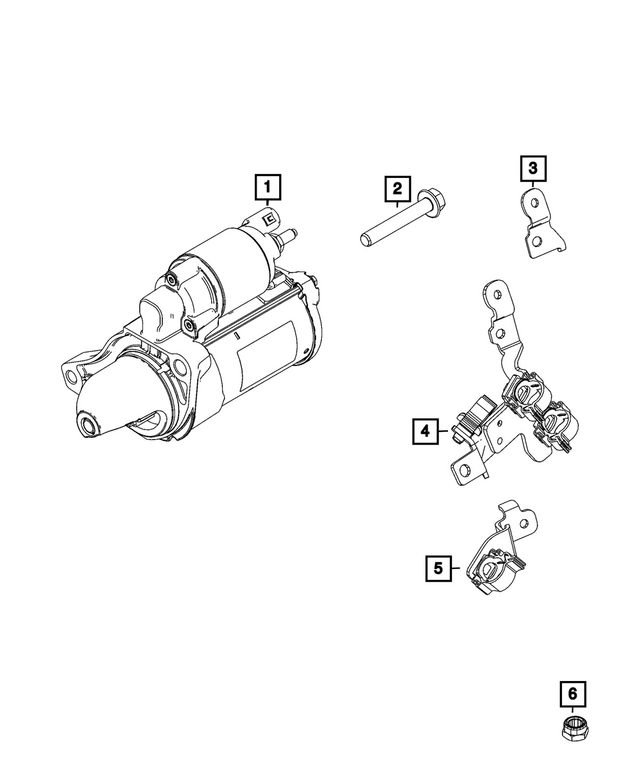 6106166AA - Electrical: Hex Nut for Mopar Image image