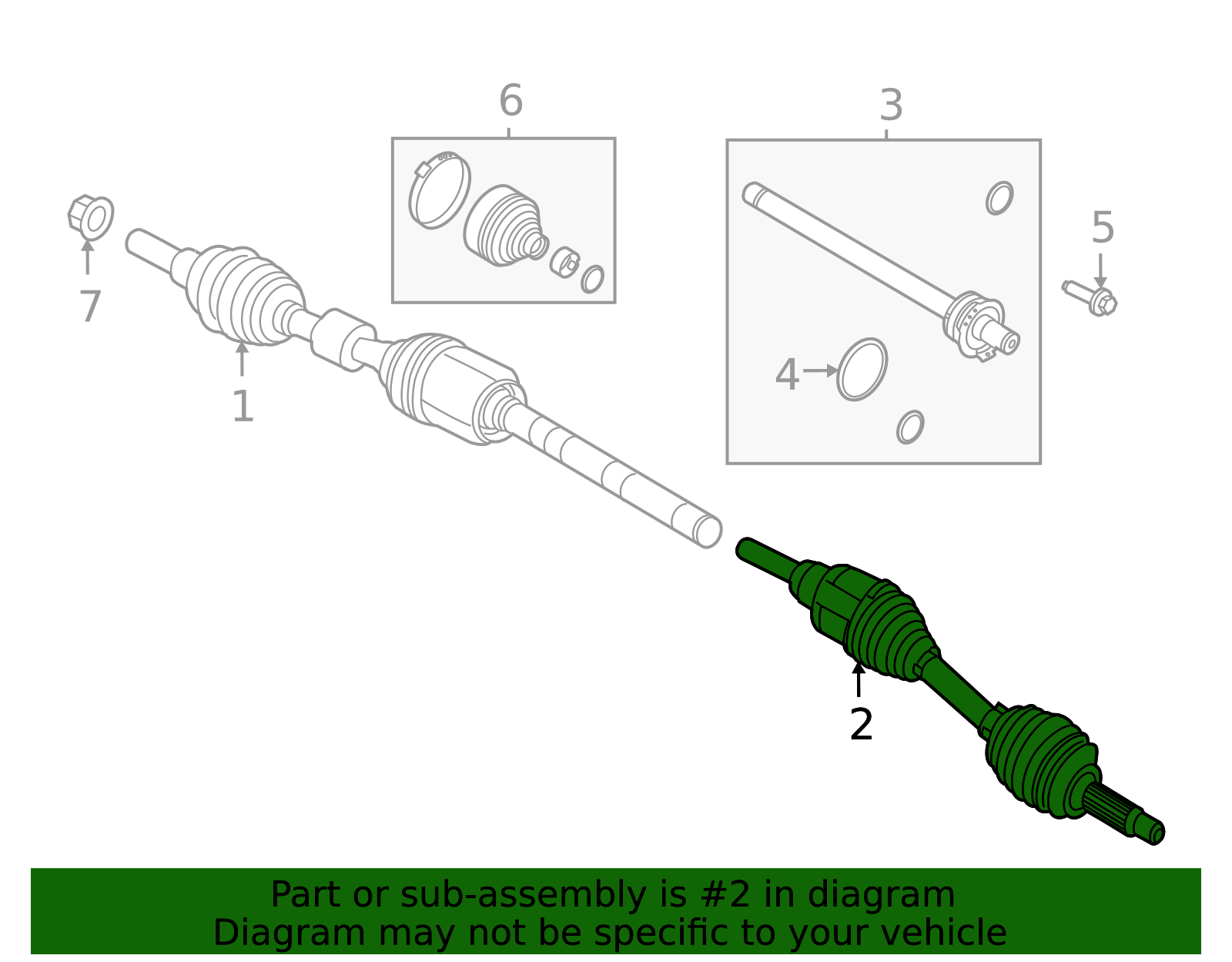 2020-2025 Lincoln Corsair Axle Assembly LX6Z-3B437-D | OEM Parts