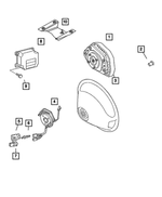 5119529AA - Electrical: Driver Air Bag for Mopar Image