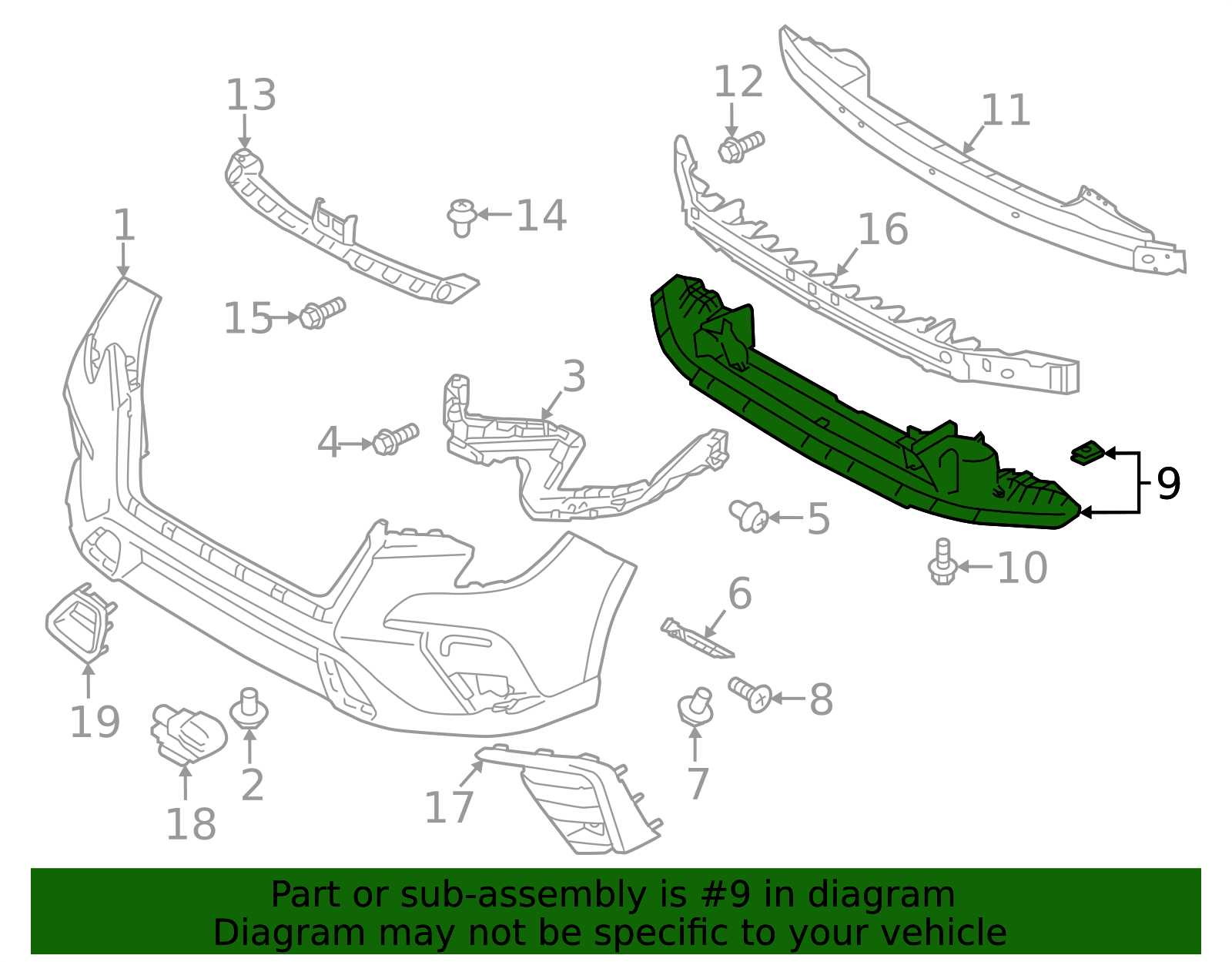 2023-2025 Subaru Ascent Lower Bracket 57707XC13B | Subaru Parts