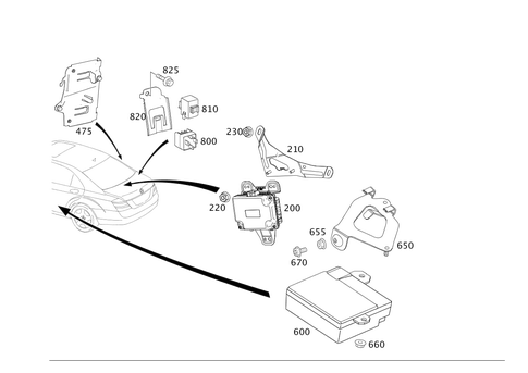 Control Units and Rear Fuse Box for 2012 Mercedes-Benz S400 #0