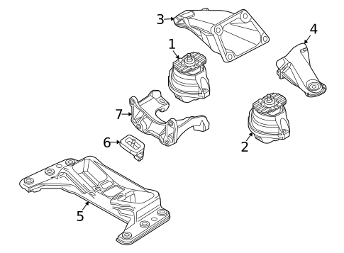 Engine & Trans Mounting for 2007 BMW M6 #0