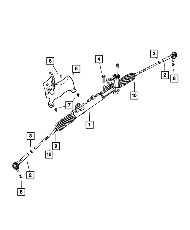 68140632AE - Steering: Rack And Pinion Gear for Mopar Image image