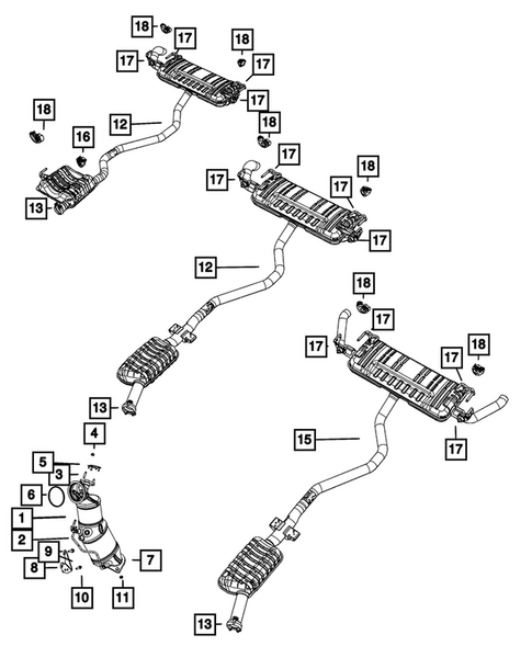 Exhaust System for 2024 Jeep Grand Cherokee #0