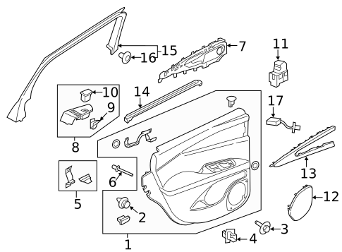 Front Door for 2018 Lincoln MKX #2