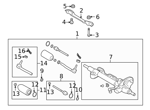 Steering Gear & Linkage for 2014 INFINITI Q70 #2