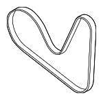 6Q903137A - : Serpentine Belt for Audi: A3 Quattro, Q7, S3 Image