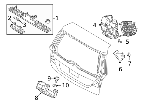 Liftgate for 2008 Volvo XC70 #0