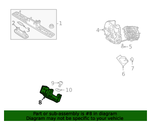 2011-2016 Volvo XC70 Lift-Gate Lock Striker Plate 31301165 | OEM Parts ...