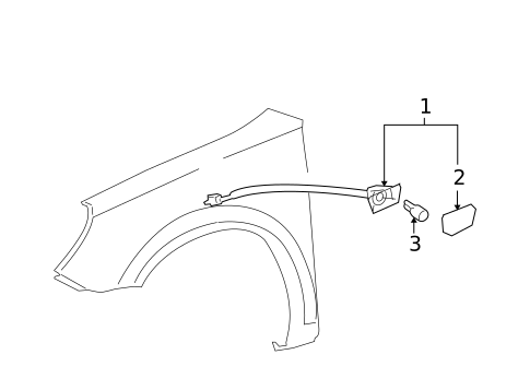 Side Repeater Lamps for 2008 Saturn Aura #0