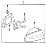 MR124299 - Electrical: Combo Lamp Assembly for Mitsubishi Image