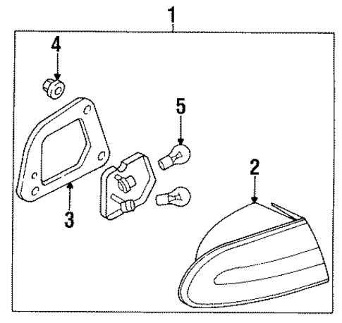 Combination Lamps for 1996 Mitsubishi Galant #1