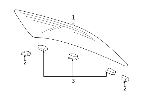 Glass & Hardware - Back for 2006 Audi A4 Quattro #0
