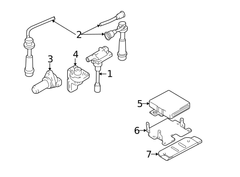 Ignition Wire & Related Components for 1999 Chevrolet Tracker #0