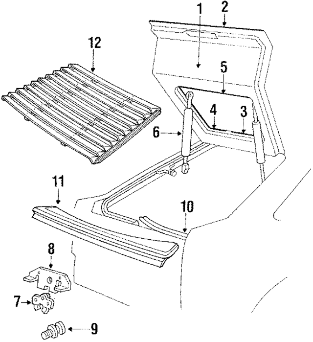 FOFZ5840110D - Body: Gate for Ford: Escort Image