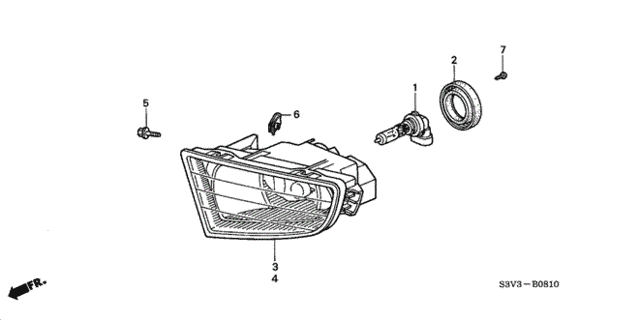 Foglight (1) for 2002 Acura MDX #0