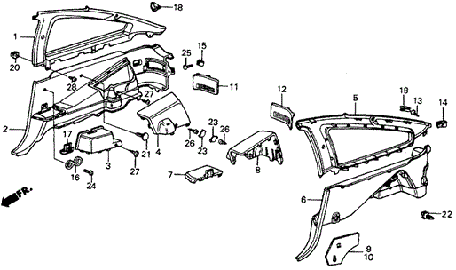 Interior Lining for 1985 Honda Civic #0