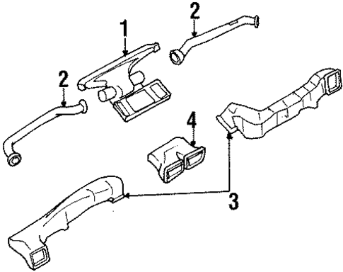 Ducts for 1996 Subaru Legacy #0