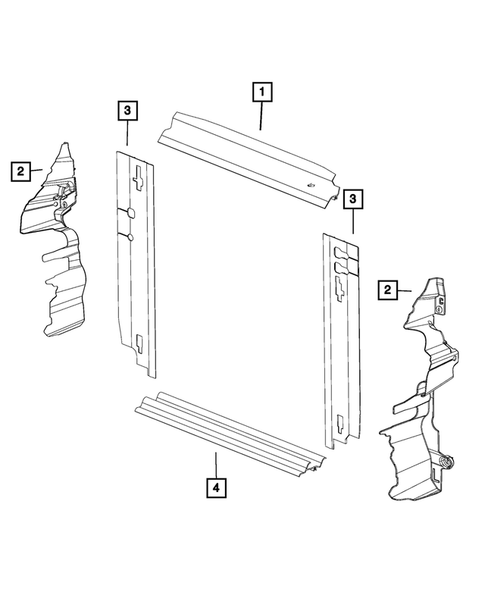 Radiator and Related Parts; Charge Air Cooler for 2020 Dodge Grand Caravan #2