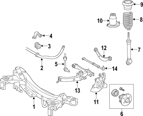Rear Suspension for 2010 Scion tC #1