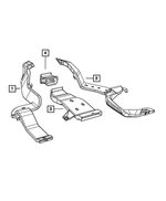 55056921AB - Air Conditioners and Heaters: Duct, Left for Mopar Image