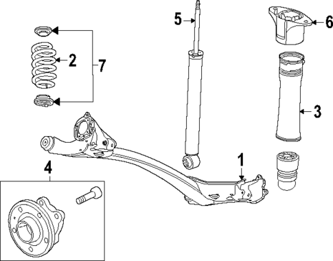 Rear Suspension for 2024 Chevrolet Trax #1