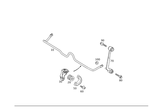2033200442 - Springs, Suspension and Hydraulics: Right Bracket for Mercedes-Benz: 180C, C230, C240, C32 AMG Image image