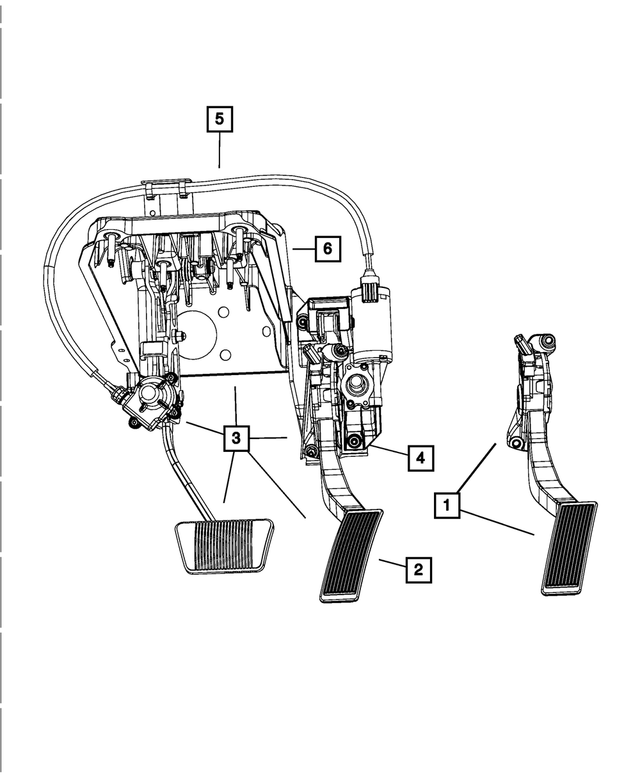 52855493AK - Fuel: Adjustable Pedal Assembly for Mopar Image