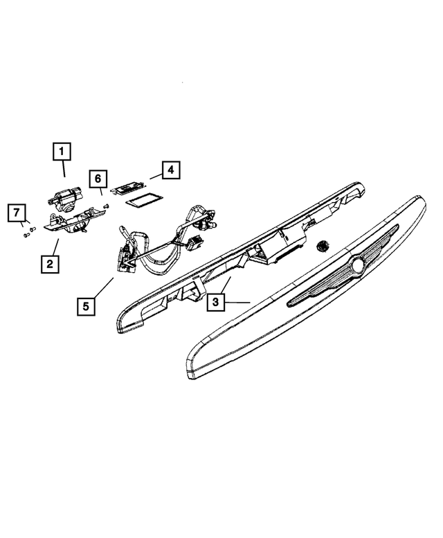 68028217AA - : License Lamp Wiring for Mopar Image