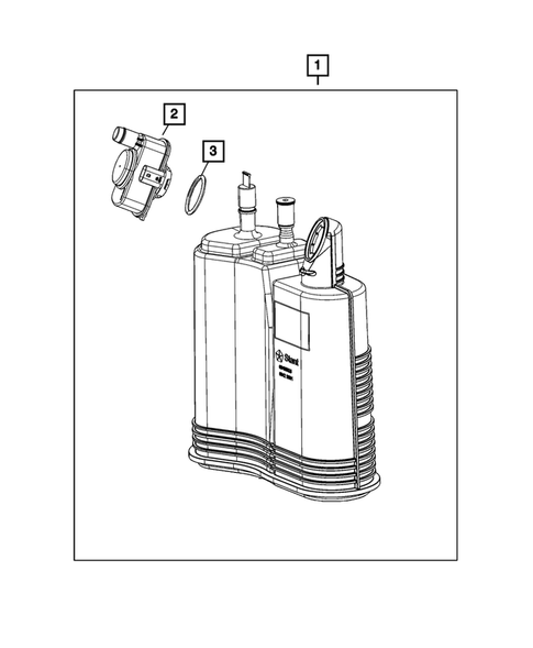 Vacuum Canister/Leak Detection Pump for 2022 Jeep Grand Cherokee L #0