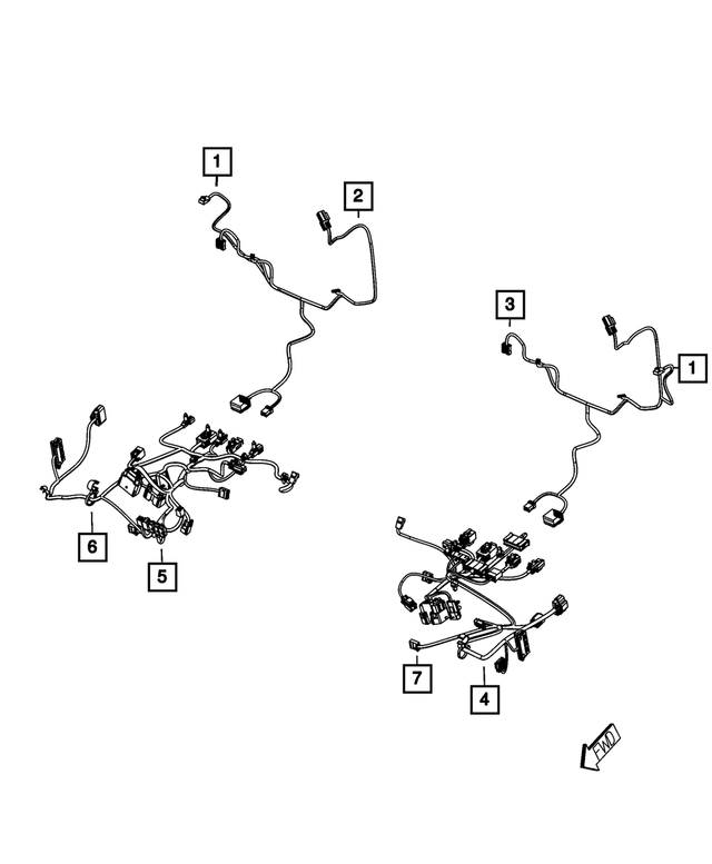 68223323AA - Electrical: Jumper Wiring for Mopar Image
