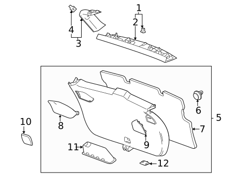 Interior Trim for 2022 Chevrolet Trailblazer #0