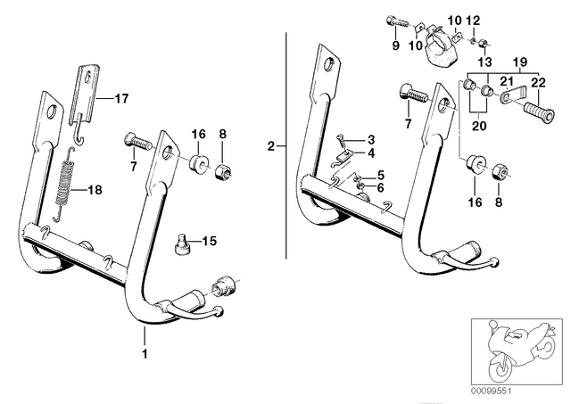 46522301594 - : Center Stand for BMW-Motorrad Image