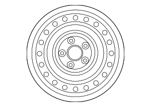 52910F2000 - : Wheel, Steel for Hyundai: Elantra Image