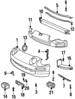 5211420120 - : 1994-1999 Toyota Celica - License Bracket for Toyota: Celica Image