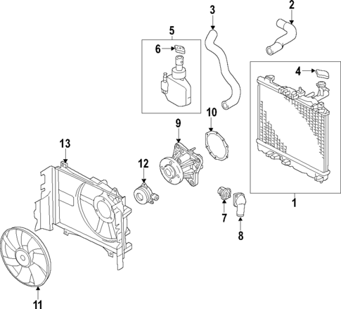Cooling System for 2014 Mitsubishi Mirage #0