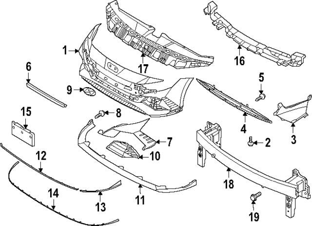 86598IB000 - : Bumper Guard for Hyundai Image