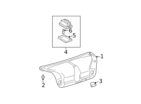 Interior Trim - Trunk for 2002 Lexus GS430 #0